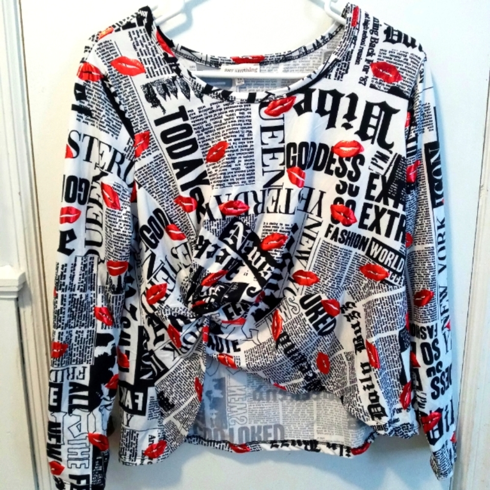 Say Anything crop top sz 1X